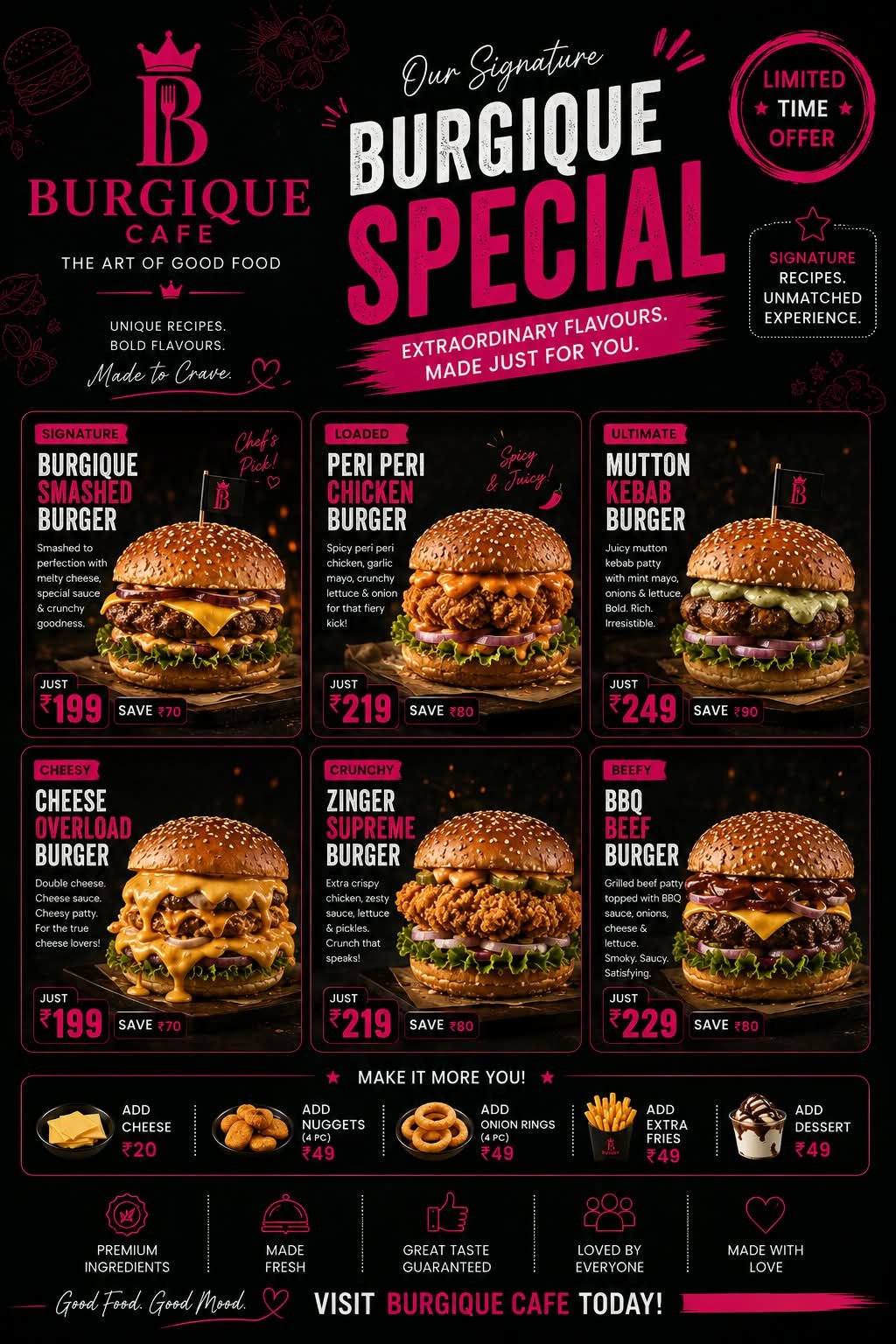 Burgique Specials